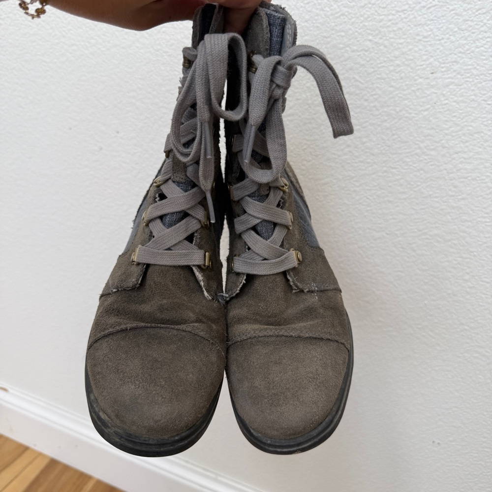 Sorel Major Carly Leather Combat Boots Size 7 - Picture 3 of 7